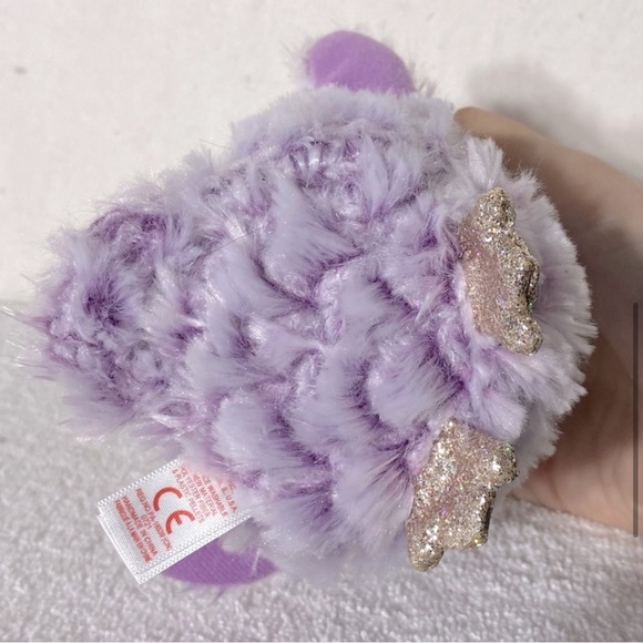 5/$25 Ty TySilk Moonlight Purple Fuzzy Owl Plush Stuffed Animal - Picture 6 of 12